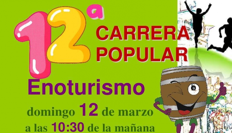 12ª CARRERA POPULAR DE ENOTURISMO EL 12 DE MARZO EN ALDEANUEVA DE EBRO