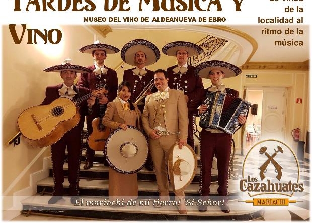EL MARIACHI «LOS CAZAHUATES» CIERRAN EL CICLO MUSICAL «TARDES DE MÚSICA Y VINO 2018 EN EL MUSEO DEL VINO DE ALDEANUEVA DE EBRO